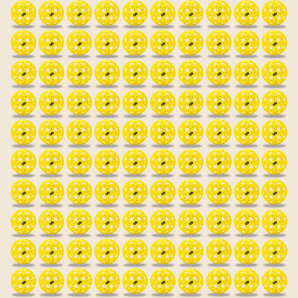 Yellow Glitter-Infused Pickleball Ball 100-Pack - Dope Pickleball Co.
