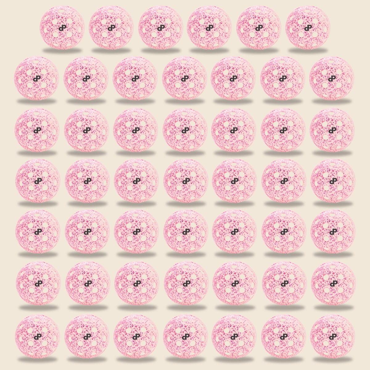 Pink Glitter Pickleball Ball 48-Pack - Dope Pickleball Co.
