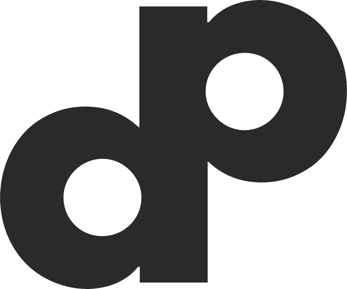 DOPE Pickleball DP monogram in charcoal