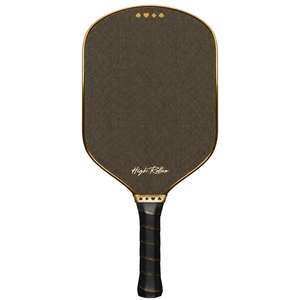 High Roller paddle; hold your phone near the upper grip, just below the gold collar.