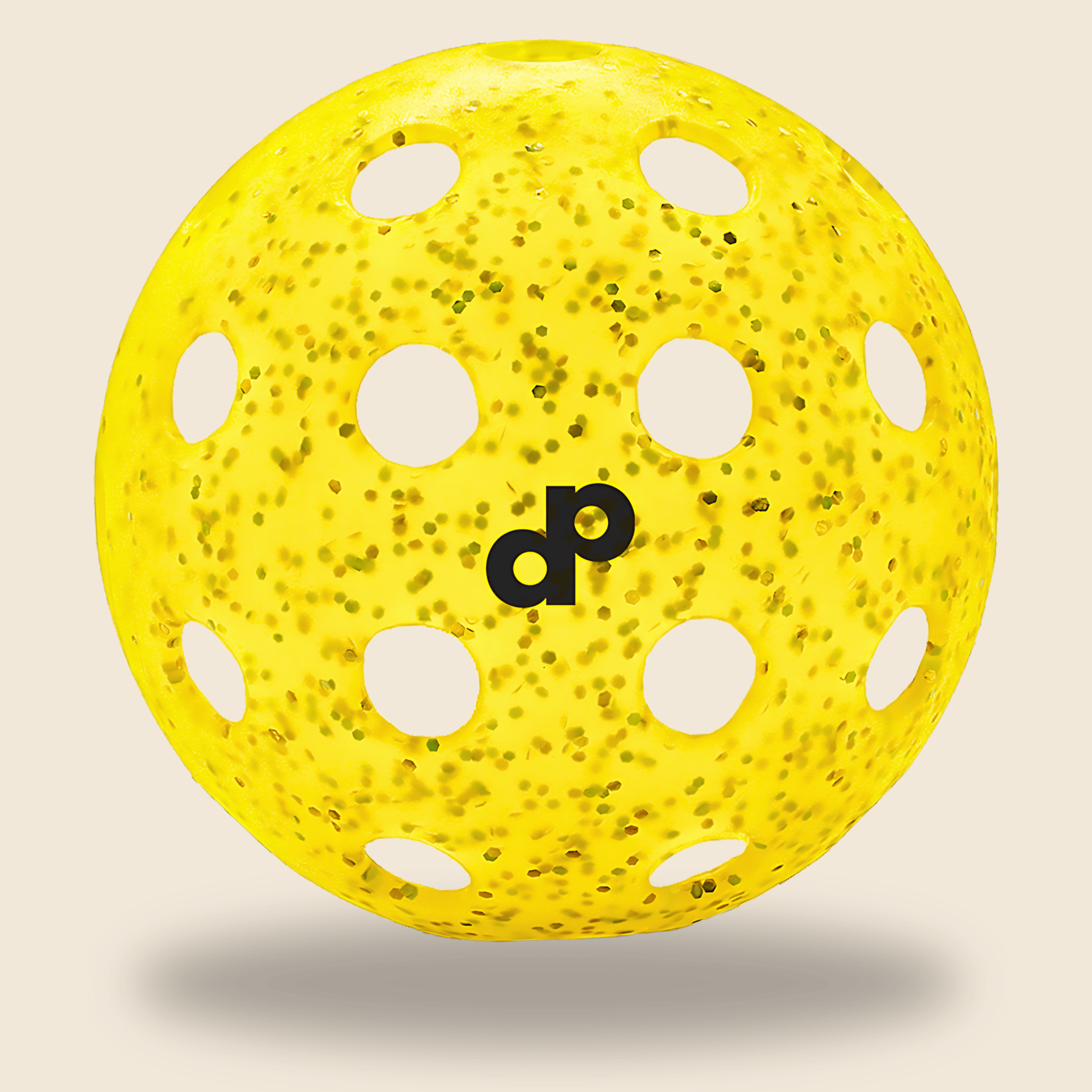 Yellow Glitter Pickleball Ball 1-Pack - Dope Pickleball Co.