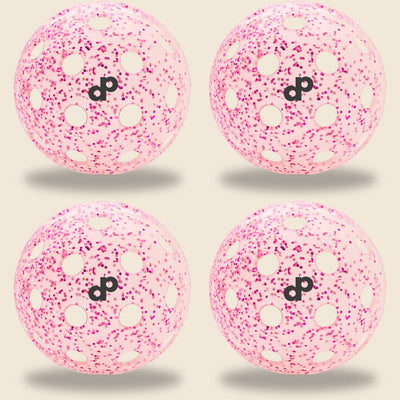 Pink Glitter Pickleball Ball 4-Pack - Dope Pickleball Co.