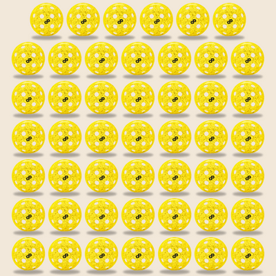 Yellow Glitter Pickleball Ball 48-Pack - Dope Pickleball Co.