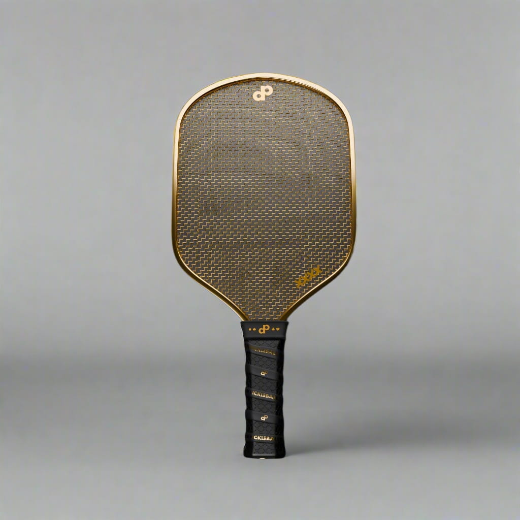 High Roller Pickleball Paddle, 3k Carbon Fiber, Chrome Gold, Luxury Professional, Top Rated 2025, USA, Dope Pickleball Co.