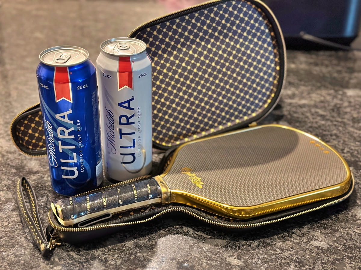 For all the Hustlers and High Rollers out there, this is the Dope Pickleball Paddle from the Michelob Ultra Super Bowl commercial.